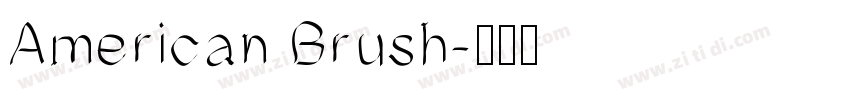 American Brush字体转换